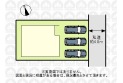 【区画図】車の出し入れがしやすい並列カースペース！
（実測図ではありません）