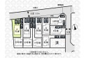 【区画図】車の出し入れがしやすい並列カースペース！
（実測図ではありません）