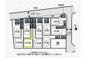 【区画図】車種によりますが車2台駐車可能です。
（実測図ではありません）