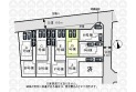 【区画図】車の出し入れがしやすい並列カースペース！
（実測図ではありません）