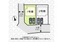 【区画図】車の出し入れがしやすい並列カースペース！
（実測図ではありません）