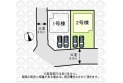 【区画図】車の出し入れがしやすい並列カースペース！
（実測図ではありません）