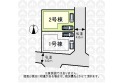 【区画図】東向き道路なので陽当たりが良さそうです。
（実測図ではありません）