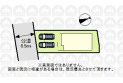 【区画図】車の出し入れがしやすい並列カースペース！前面道路も広く、駐車しやすそうです。
（実測図ではありません）