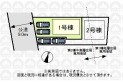 【区画図】車の出し入れがしやすい並列カースペース！
（実測図ではありません）