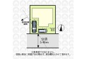 【区画図】陽当りの良い南道路です。また、前面道路が5ｍ以上あるので駐車しやすそうです。（実測図ではありません）