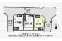 【区画図】開放感のある角地です。
（実測図ではありません）