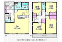 【間取】全居室二面採光の4LDK！