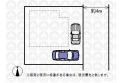 【区画図】敷地面積87.96m2　カースペース2台（車種による）
