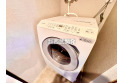 【設備】嬉しいドラム式洗濯乾燥機！未使用品の為、綺麗です。