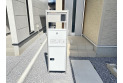 【設備】一体型ポストユニット（TVモニター付きインターホン、郵便ポスト、宅配BOX、表札スペース）
