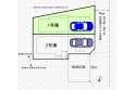 【区画図】車の出し入れがしやすいカースペース（実測図ではありません）