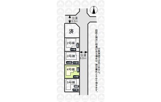 【区画図】前面道路が6.0ｍなので駐車しやすそうです。
（実測図ではありません）