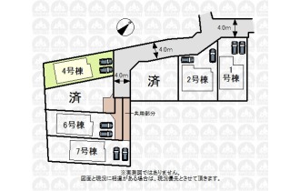 【区画図】4号棟
（実測図ではありません）