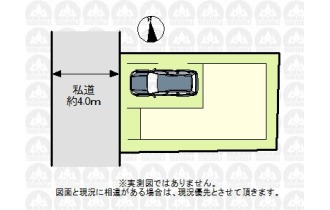 【区画図】（実測図ではありません）