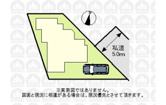 【区画図】（実測図ではありません）