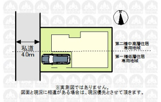 【区画図】整形地です。
（実測図ではありません）