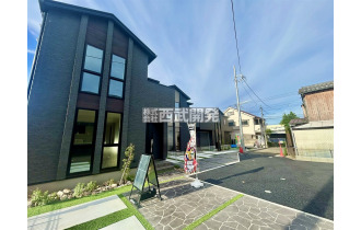 【外観】建物の個性を主張するシックな外観