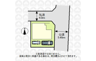 【区画図】実測図ではありません
