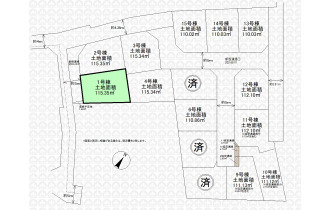 【区画図】実測図ではございません