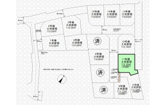 【区画図】実測図ではございません