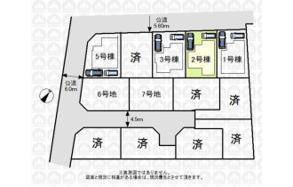 【区画図】実測図ではありません。