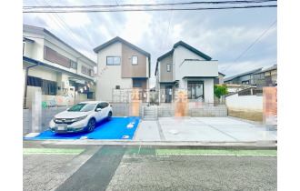 【外観】現地全体/建物完成。いつでも室内を見学いただけます