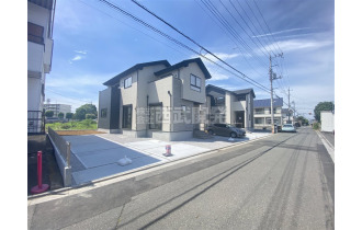 【外観】完成につき、ごゆっくりとご見学いただけます。/現地全体