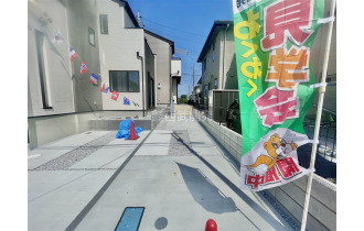【外観】完成につきごゆっくりとご見学いただけます。（現地全体）