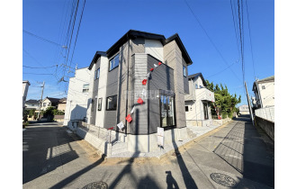 【外観】完成につき、ごゆっくりとご見学いただけます。（現地全体）