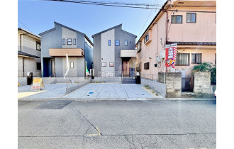 【外観】堂々完成。内覧予約受付中です。/現地全景