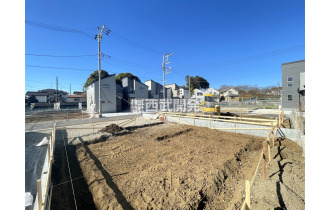 【外観】【現地全景】いまは更地ですが、数ヵ月後には新しい家が建つ予定です。楽しみですね！