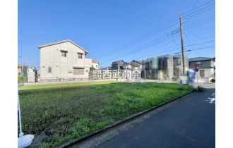 【外観】【現地全景】いまは更地ですが、数ヵ月後には新しい家が建つ予定です。楽しみですね！