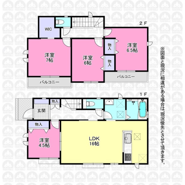 【間取】WIC付の4LDK住宅